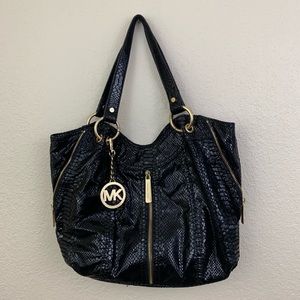 Michael Kors Black Python Purse